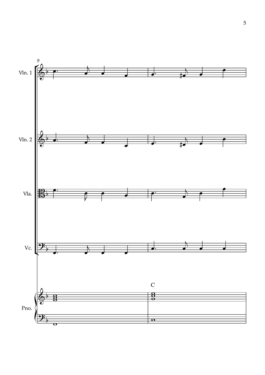 Auld Lang Syne Auld Lang Syne String Quartet scores gallery preview page 5
