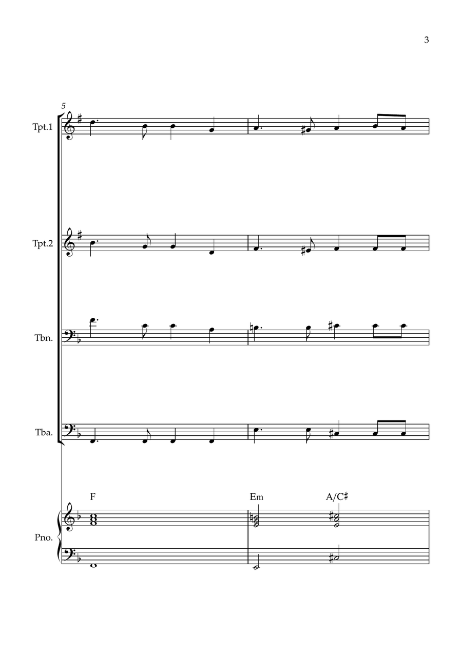 Auld Lang Syne Auld Lang Syne Brass Quartet scores gallery preview page 3