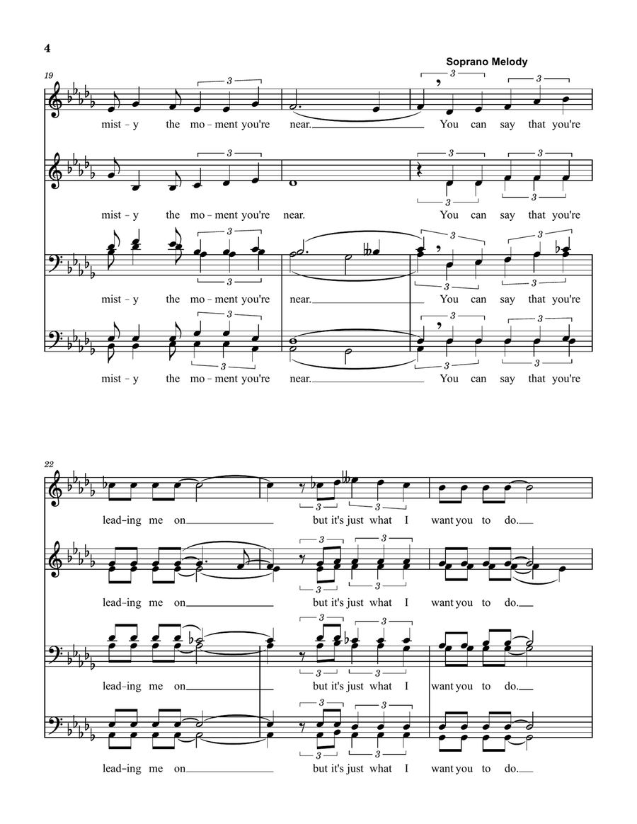 Misty Misty Divisi scores gallery preview page 4