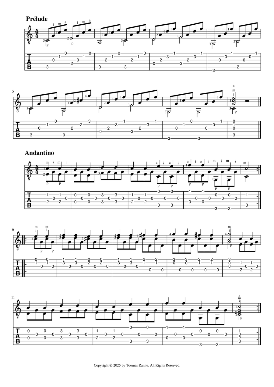 In C Major - Complete Method for Guitar Op.59 Classical Guitar scores gallery preview page 2