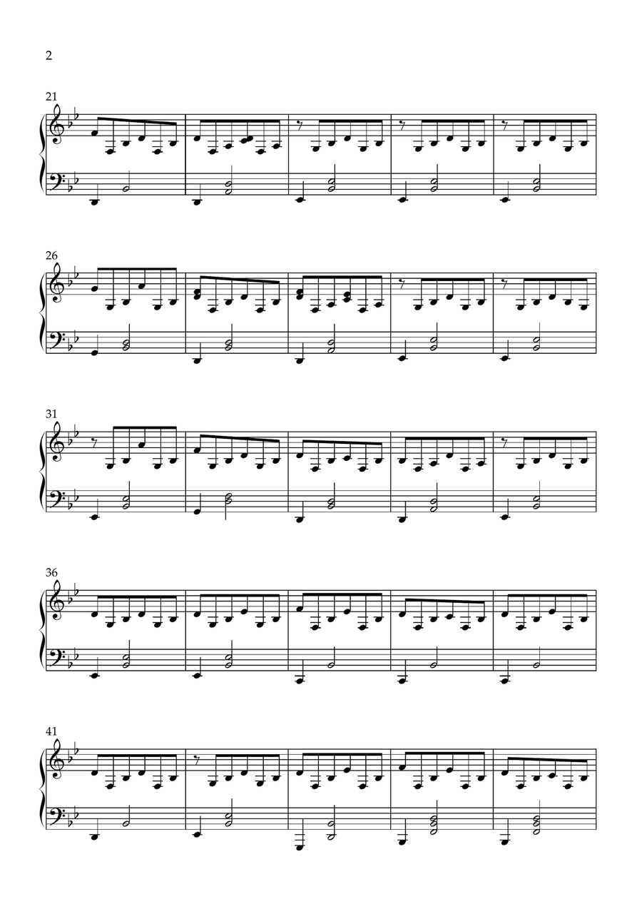 only with time only with time Piano Solo scores gallery preview page 2