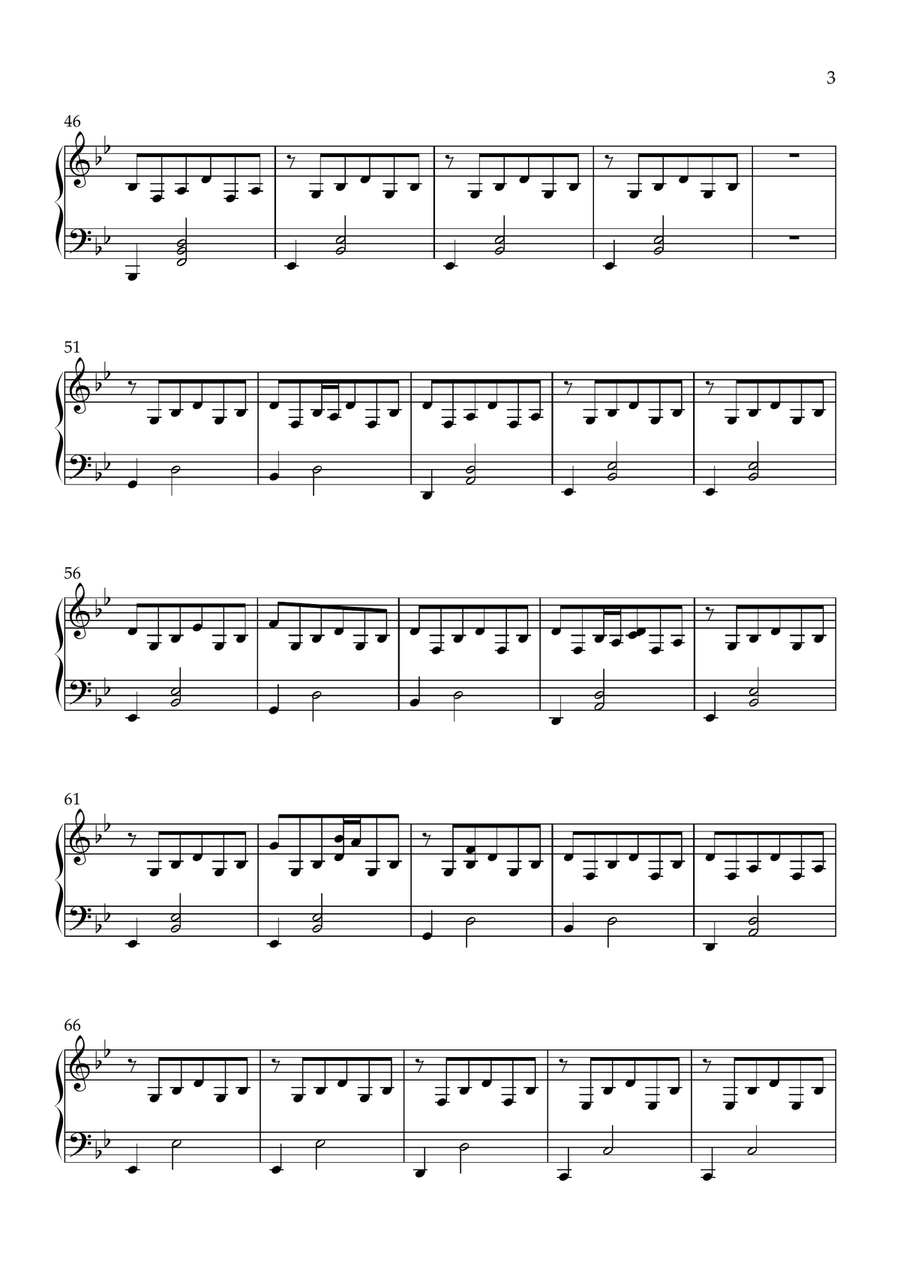 only with time only with time Piano Solo scores gallery preview page 3