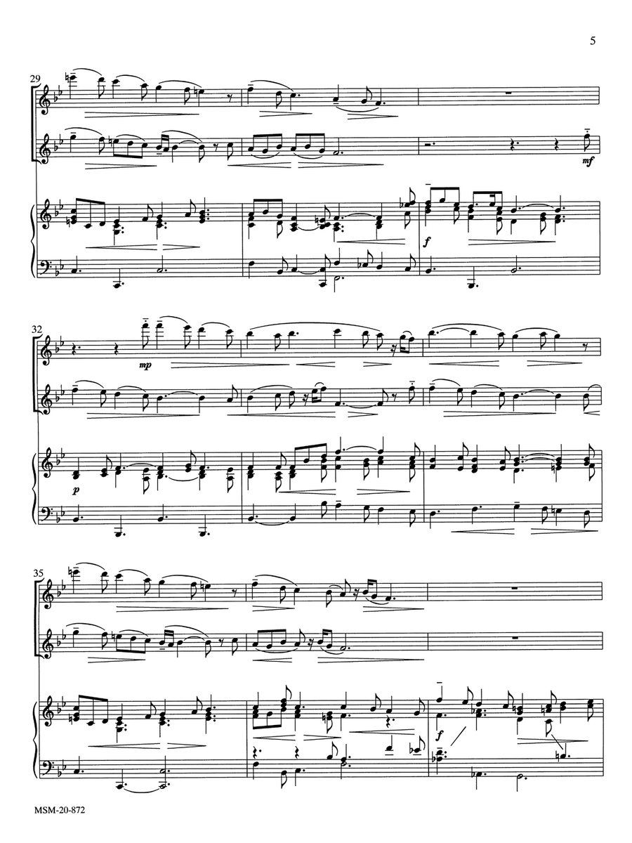 Two for Two Plus Keyboard (Downloadable) Clarinet scores gallery preview page 5
