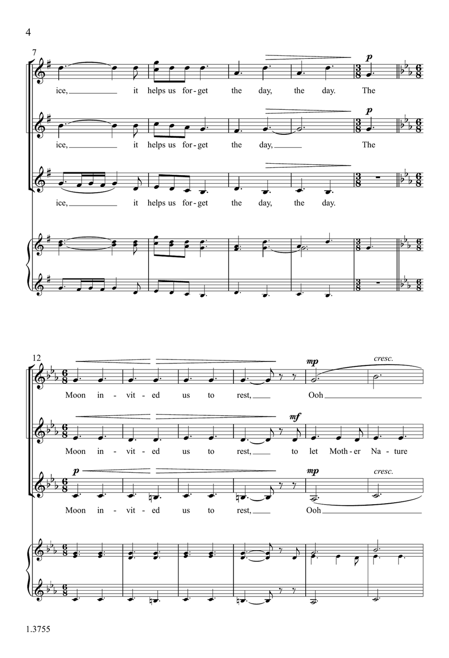 Solstice Rest SSA - Digital Sheet Music page 4