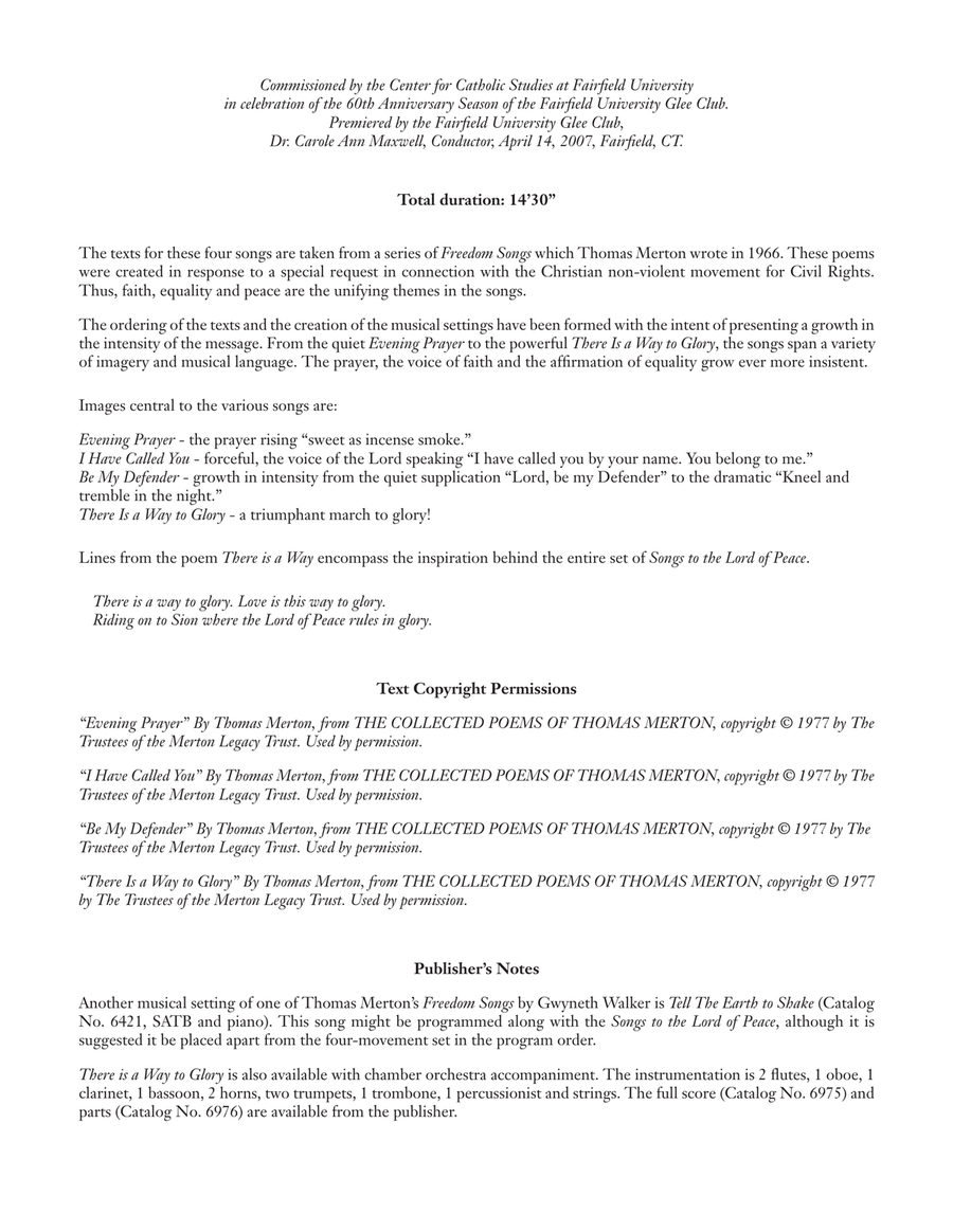 There is a Way to Glory (Downloadable Choral Score) Divisi scores gallery preview page 2