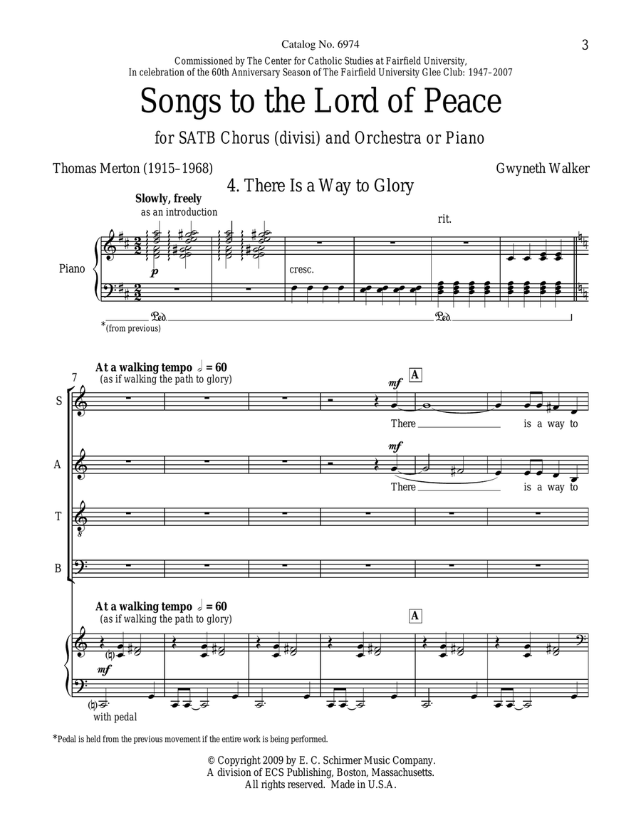 There is a Way to Glory (Downloadable Choral Score) Divisi scores gallery preview page 3
