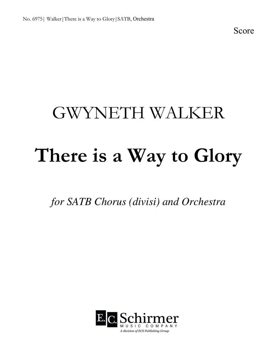 There is a Way to Glory (Downloadable Orchestral Score) Choir scores gallery preview page 1