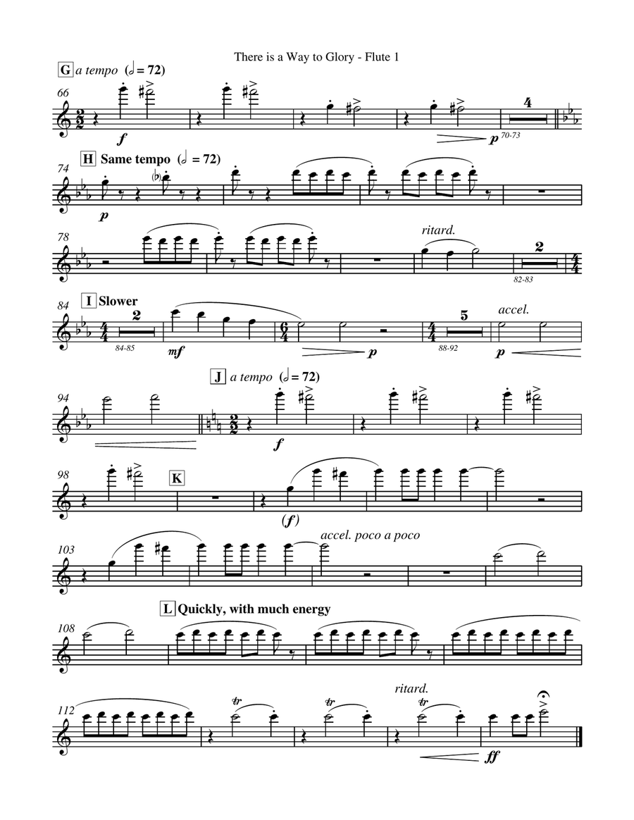 There is a Way to Glory (Downloadable Orchestral Parts) Choir scores gallery preview page 2