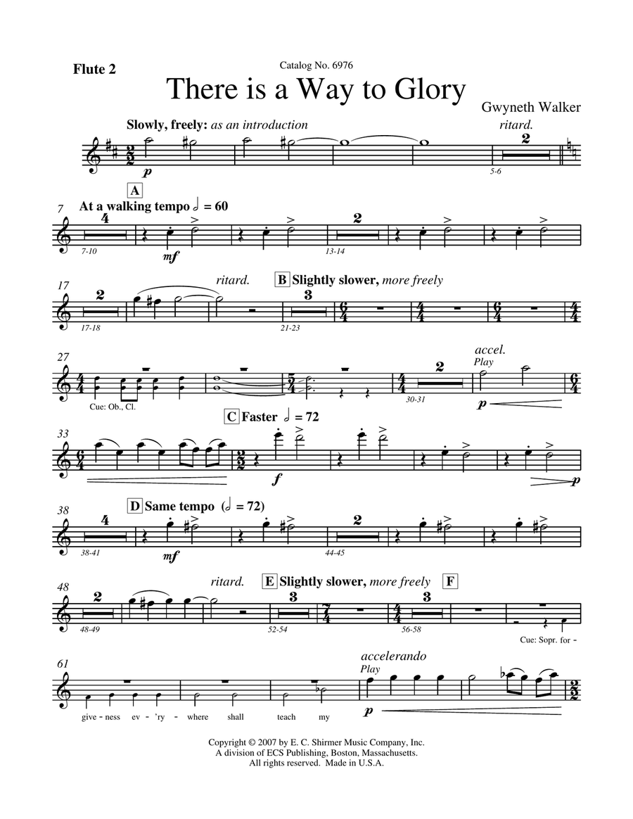 There is a Way to Glory (Downloadable Orchestral Parts) Choir scores gallery preview page 3
