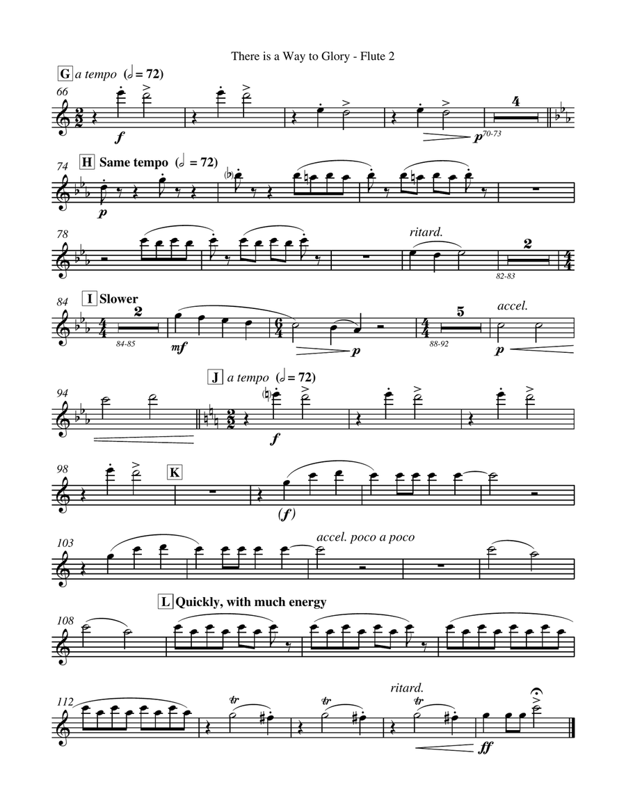 There is a Way to Glory (Downloadable Orchestral Parts) Choir scores gallery preview page 4