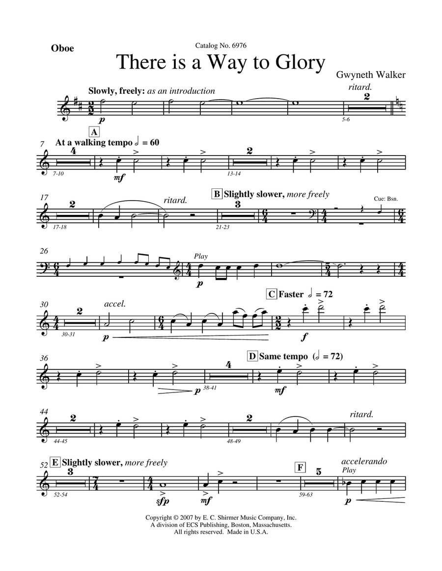 There is a Way to Glory (Downloadable Orchestral Parts) Choir scores gallery preview page 5
