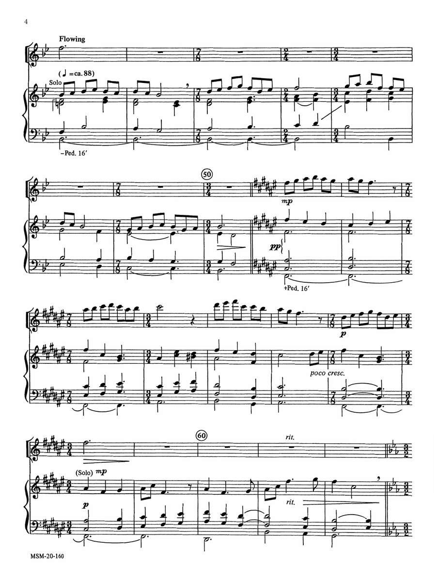 An Epiphany Prelude for Flute and Organ (Downloadable) Flute Solo scores gallery preview page 4