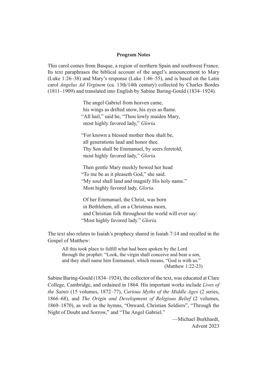 The Angel Gabriel The Angel Gabriel Unison Choir scores gallery preview page 2