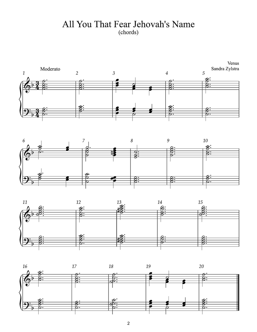 Easy Handbell Hymns -Book 3 (3 octave handbell hymns) 3-Octaves scores gallery preview page 5