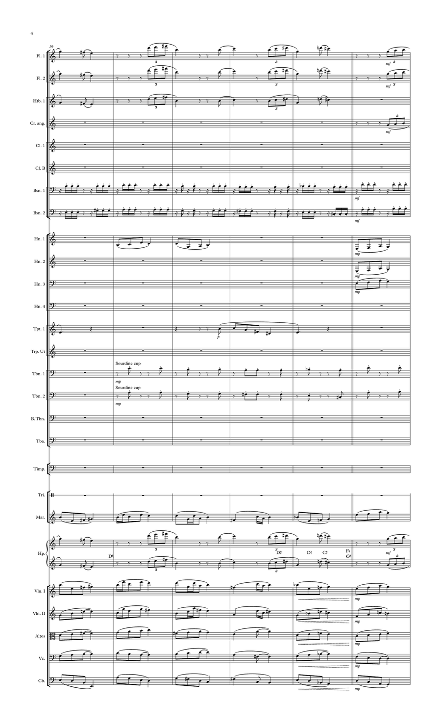 Symphonie No: 3 - 3e mouvement Full Orchestra scores gallery preview page 4