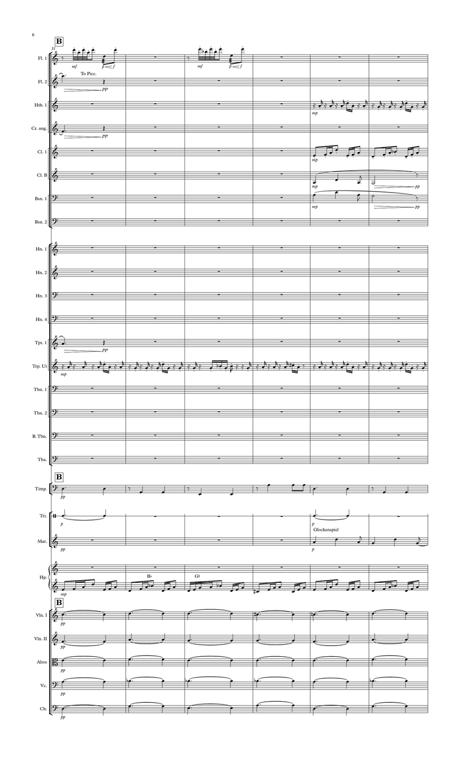 Symphonie No: 3 - 3e mouvement Full Orchestra scores gallery preview page 6