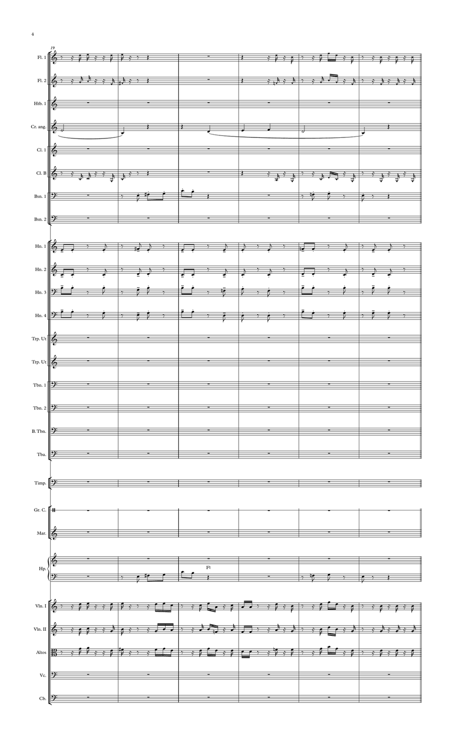 Symphonie No: 3 - 4e mouvement Full Orchestra scores gallery preview page 4