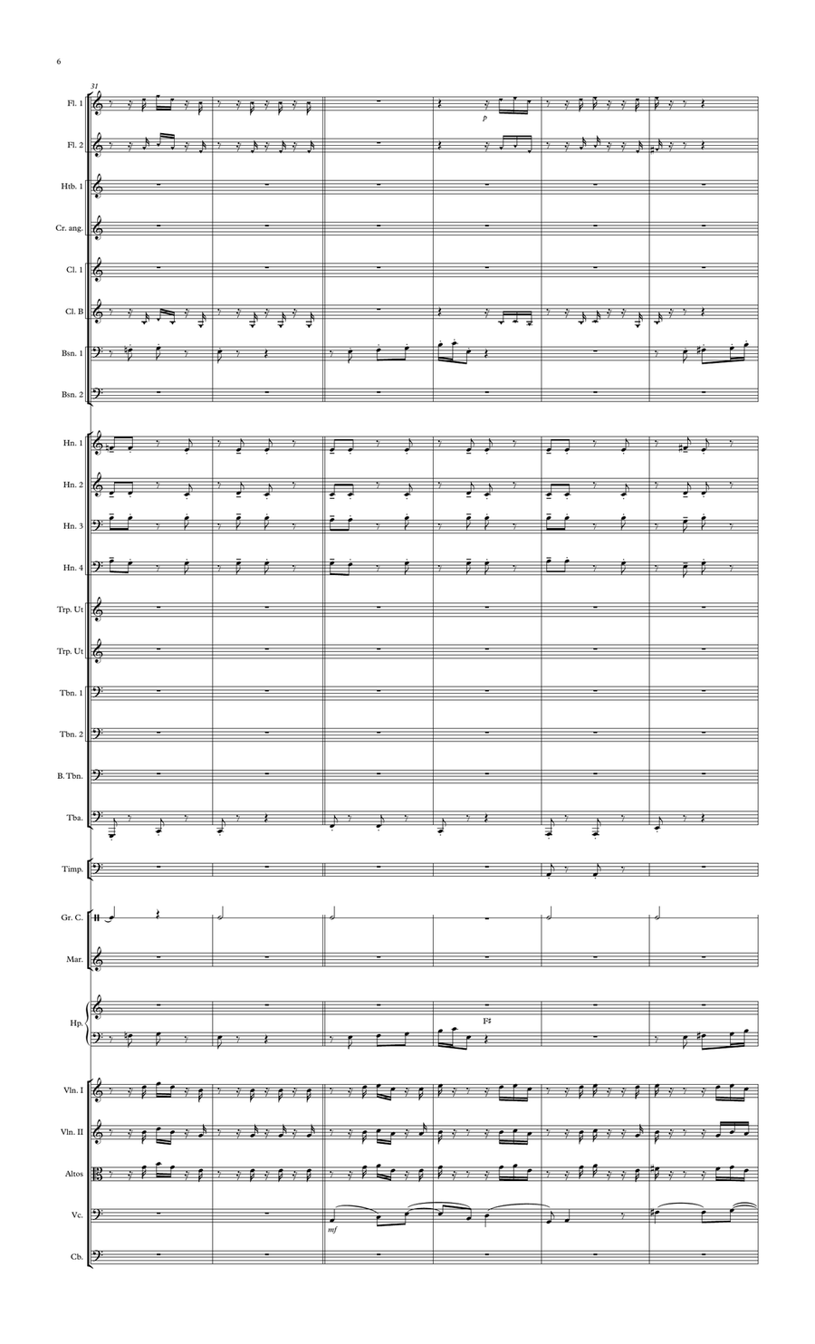 Symphonie No: 3 - 4e mouvement Full Orchestra scores gallery preview page 6