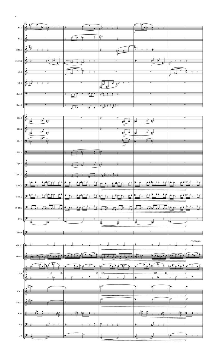 Symphonie No: 3 - 2e mouvement Full Orchestra scores gallery preview page 6