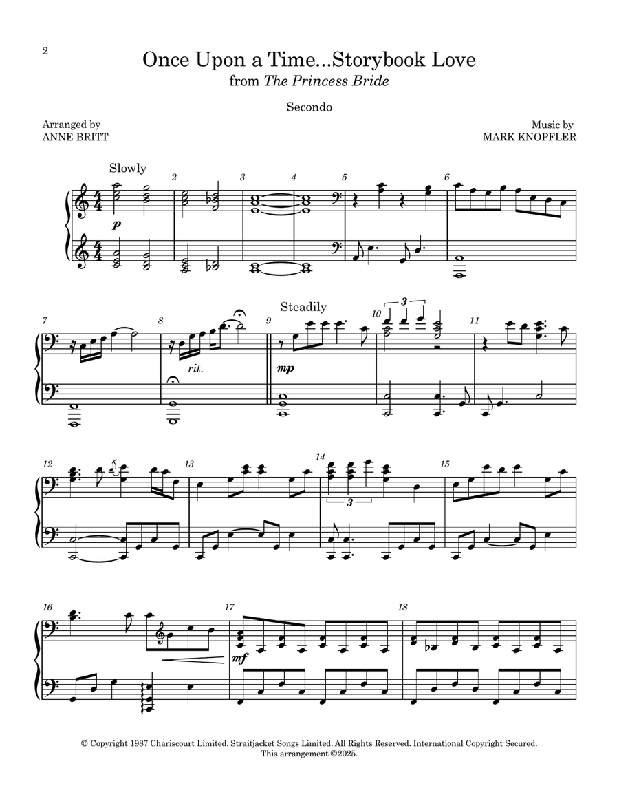 Once Upon A Time...storybook Love 1 Piano, 4-Hands scores gallery preview page 1