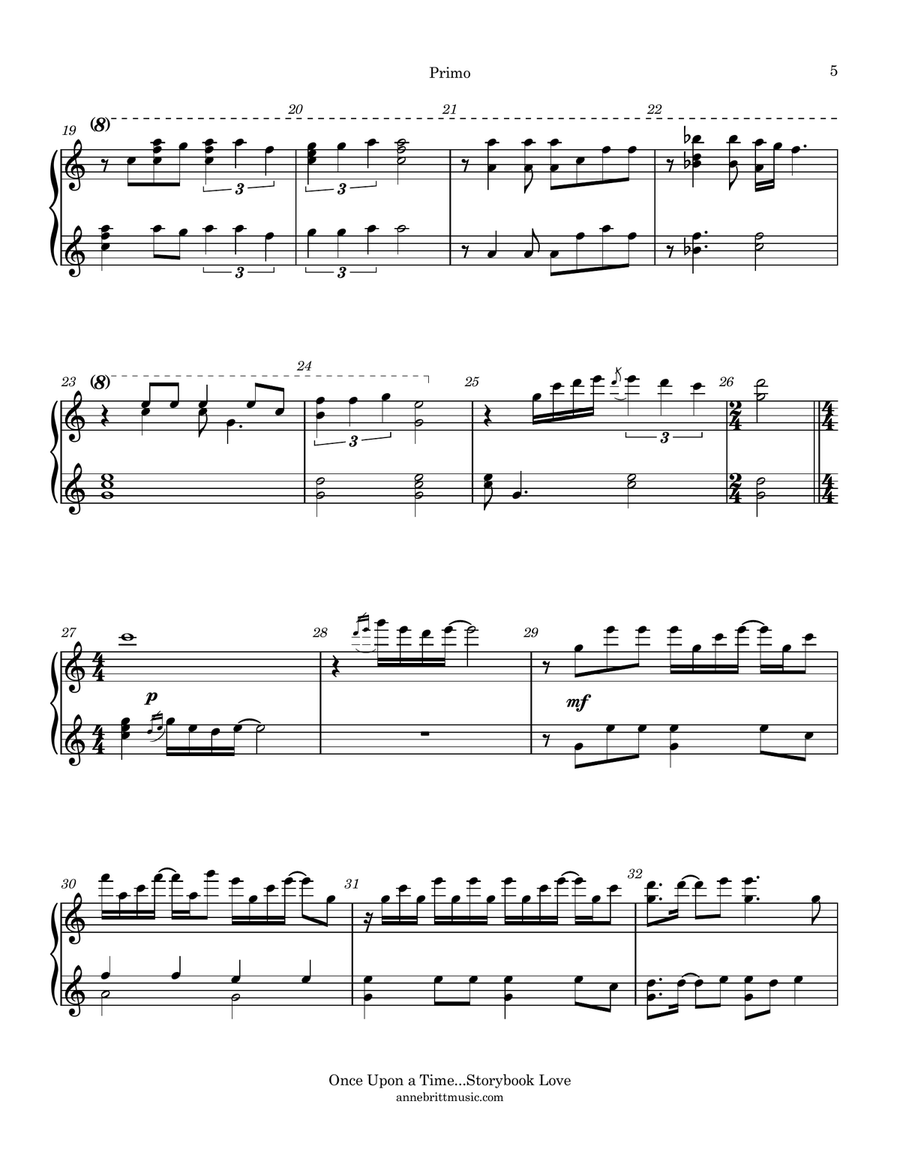 Once Upon A Time...storybook Love 1 Piano, 4-Hands scores gallery preview page 4