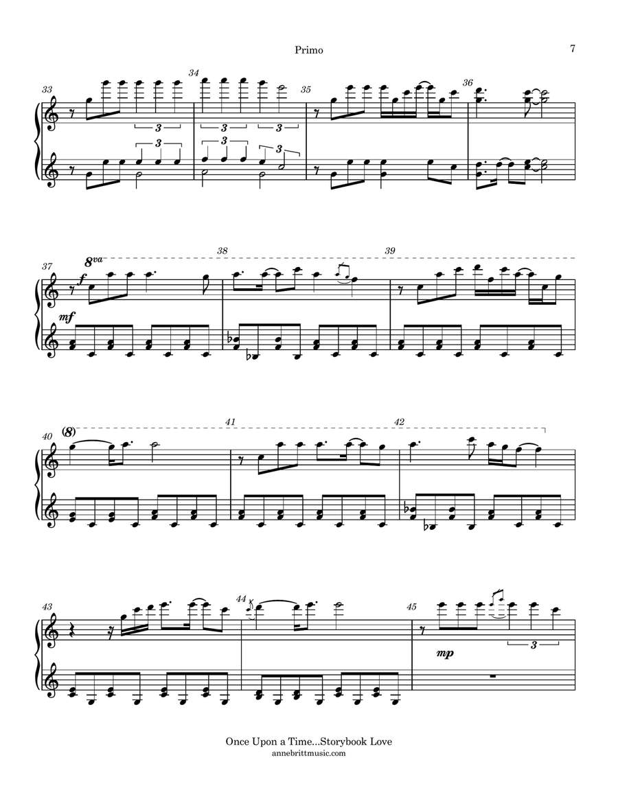Once Upon A Time...storybook Love 1 Piano, 4-Hands scores gallery preview page 6