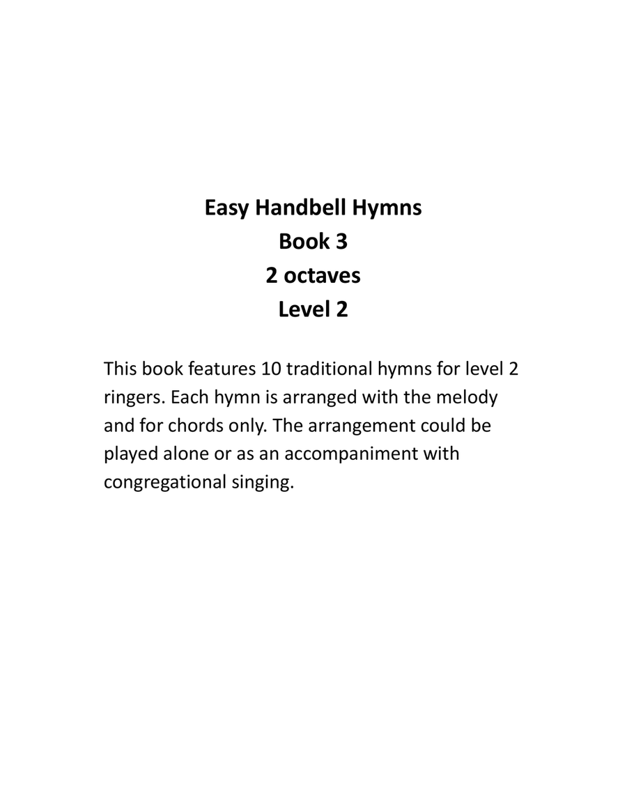 Easy Handbell Hymns -Book 3 (2 octave handbell hymns) 2-Octaves scores gallery preview page 2