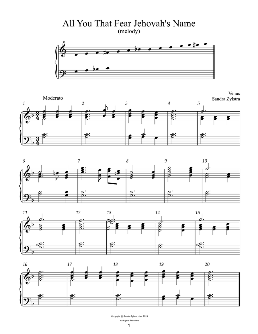 Easy Handbell Hymns -Book 3 (2 octave handbell hymns) 2-Octaves scores gallery preview page 4