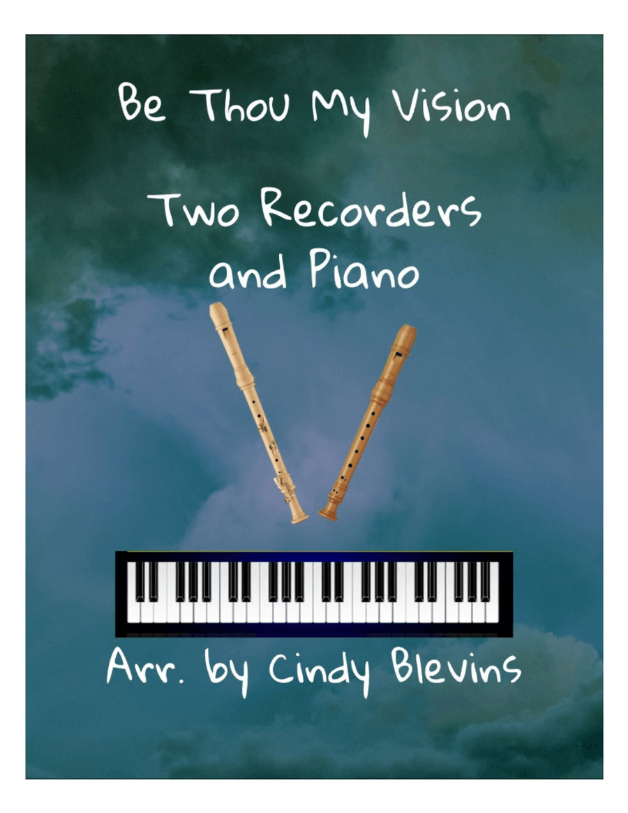 Be Thou My Vision, for Two Recorders and Piano Woodwind Duet scores gallery preview page 1