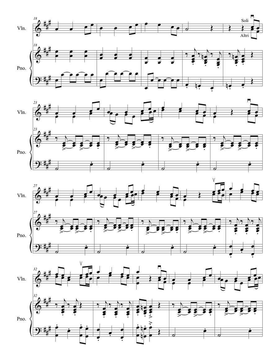 Come Thou Fount of Every Blessing Violin Solo scores gallery preview page 2