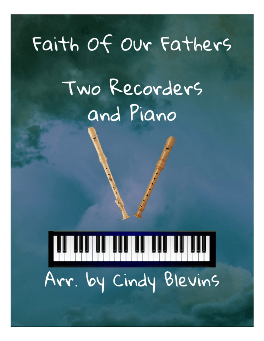 Be Thou My Vision, for Two Recorders and Piano Woodwind Duet scores gallery preview page 1