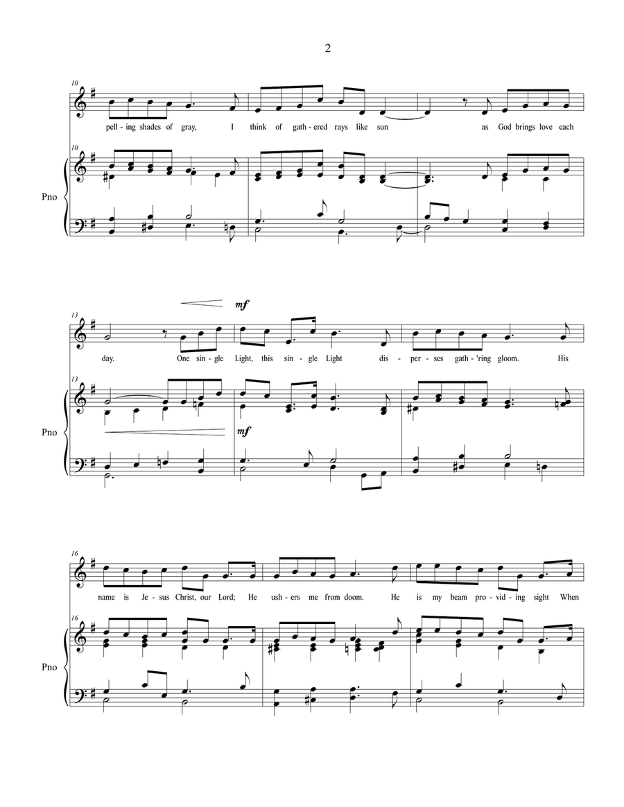 I'll Walk With Him, sacred music for vocal solo Alto Voice scores gallery preview page 3