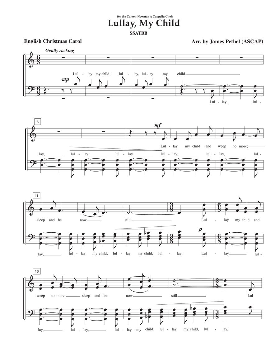 Lullay My Child Lullay My Child Choir scores gallery preview page 1