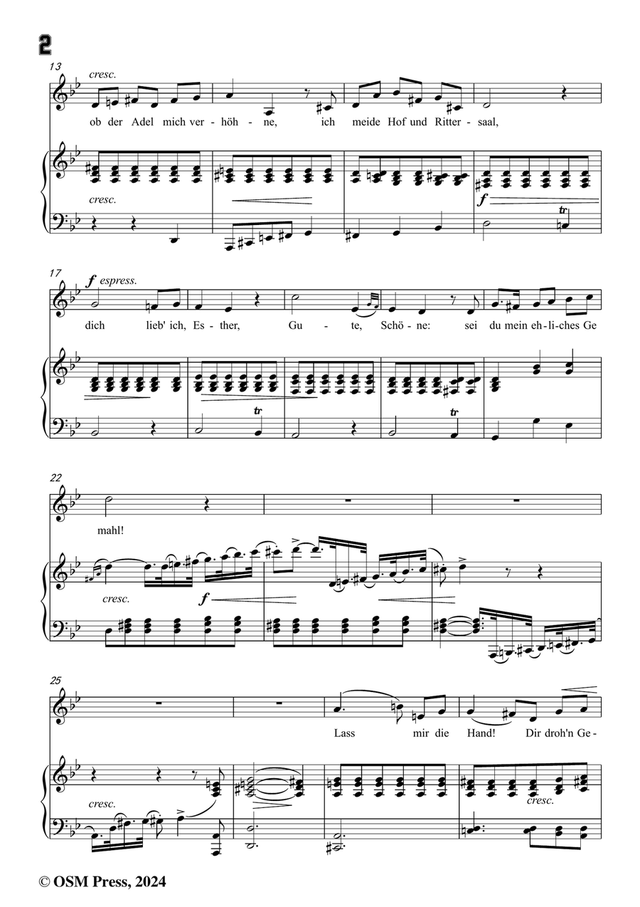 C. Loewe-Wie früh das enge Pförtchen knarre,in a flat minor Piano, Vocal scores gallery preview page 4