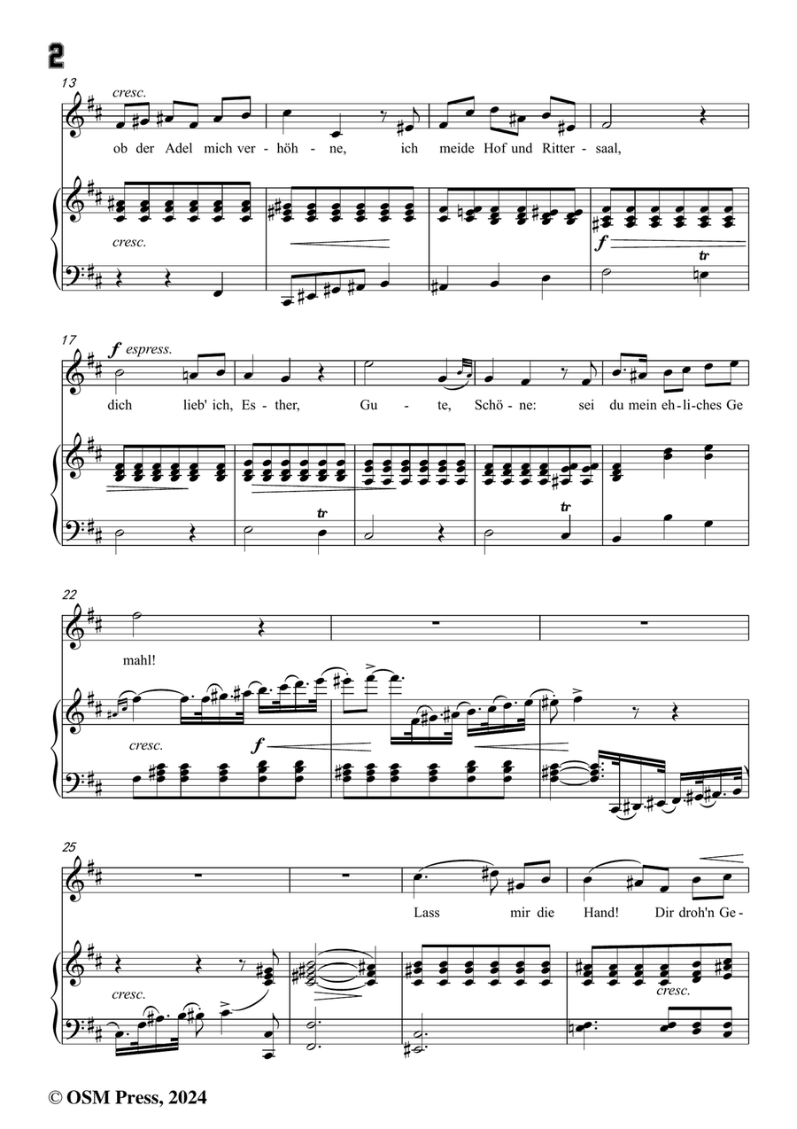 C. Loewe-Wie früh das enge Pförtchen knarre,in b minor Piano, Vocal scores gallery preview page 4