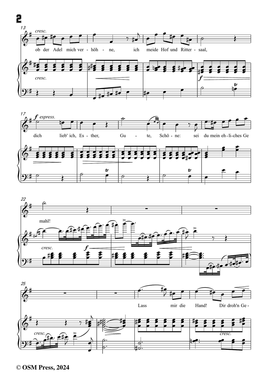 C. Loewe-Wie früh das enge Pförtchen knarre,in e minor Piano, Vocal scores gallery preview page 4