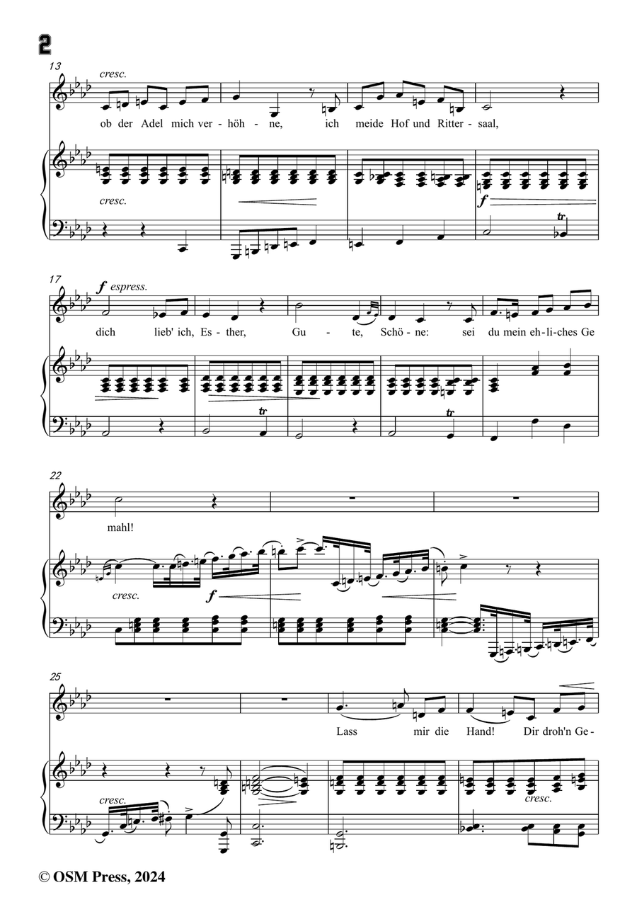 C. Loewe-Wie früh das enge Pförtchen knarre,in f minor Piano, Vocal scores gallery preview page 4
