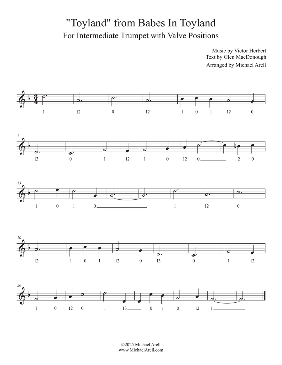Toyland for Trumpet Toyland for Trumpet C Trumpet scores gallery preview page 2