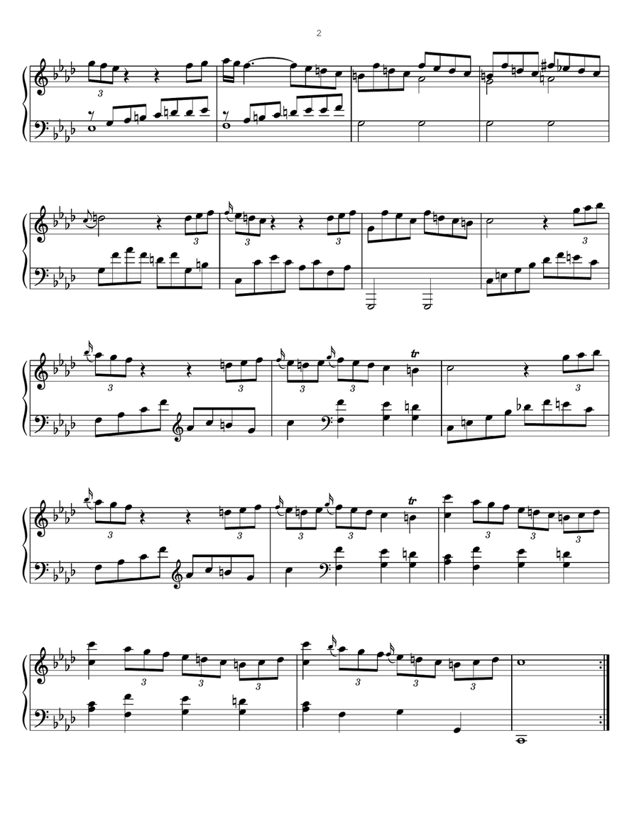 Sonata in F minor, K. 466 Piano Solo scores gallery preview page 2