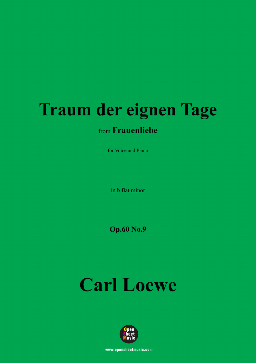 C. Loewe-Traum der eignen Tage,in b flat minor Piano, Vocal scores gallery preview page 1