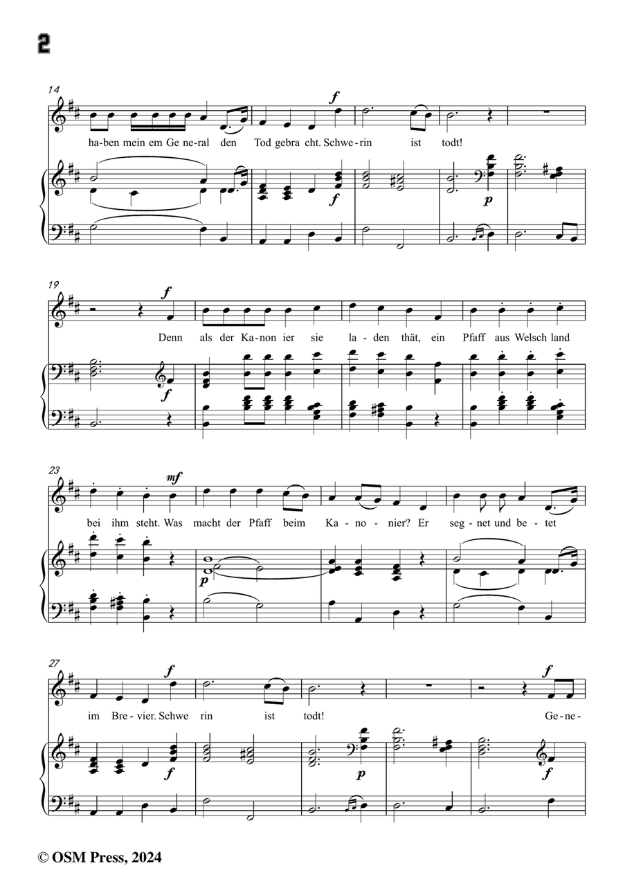 C. Loewe-General Schwerin,in b minor Piano, Vocal scores gallery preview page 4