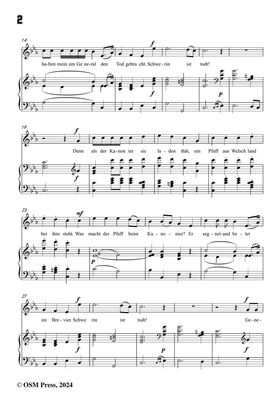 C. Loewe-General Schwerin,in c minor Piano, Vocal scores gallery preview page 4