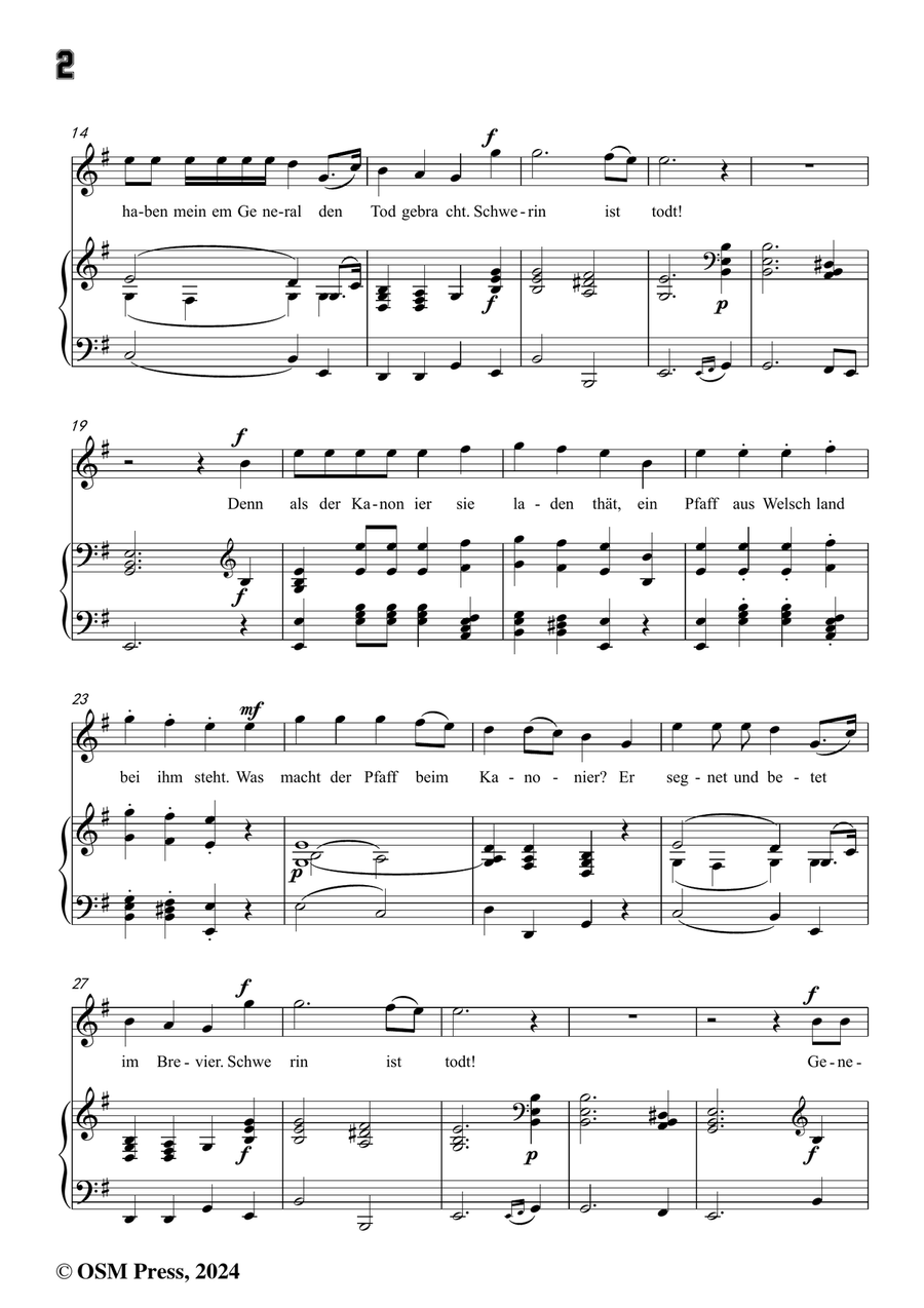 C. Loewe-General Schwerin,in e minor Piano, Vocal scores gallery preview page 4