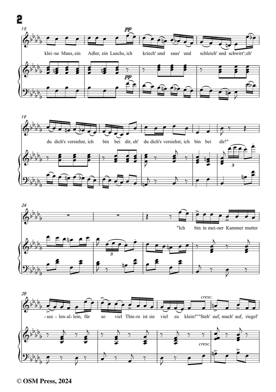 C. Loewe-Wer ist Bär?,in b flat minor Piano, Vocal scores gallery preview page 4
