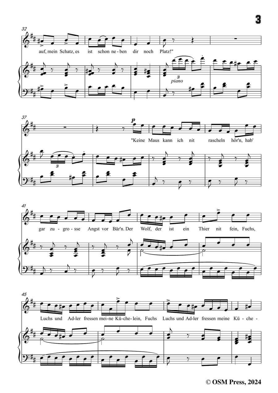 C. Loewe-Wer ist Bär?,in b minor Piano, Vocal scores gallery preview page 5
