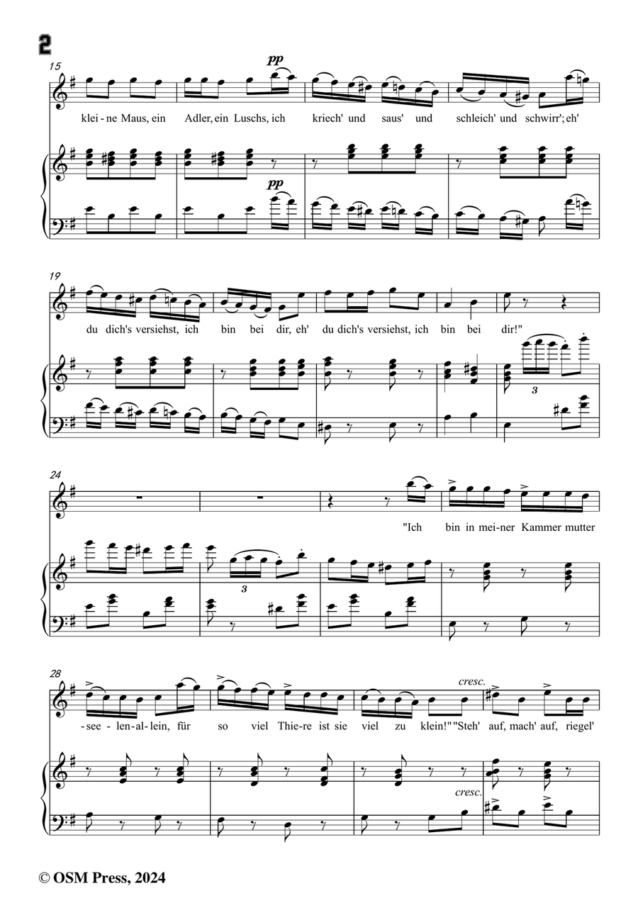 C. Loewe-Wer ist Bär?,in e minor Piano, Vocal scores gallery preview page 4