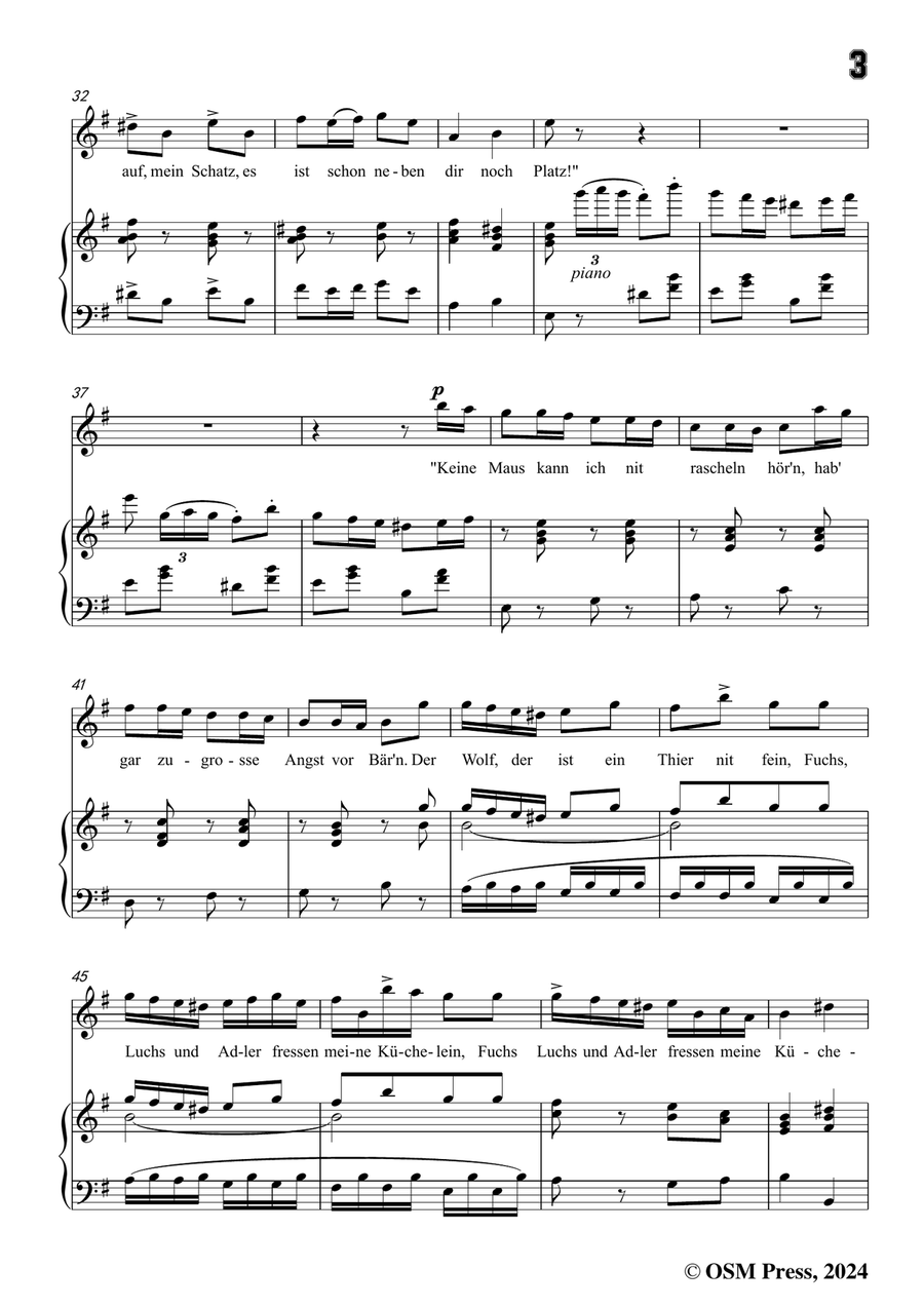 C. Loewe-Wer ist Bär?,in e minor Piano, Vocal scores gallery preview page 5