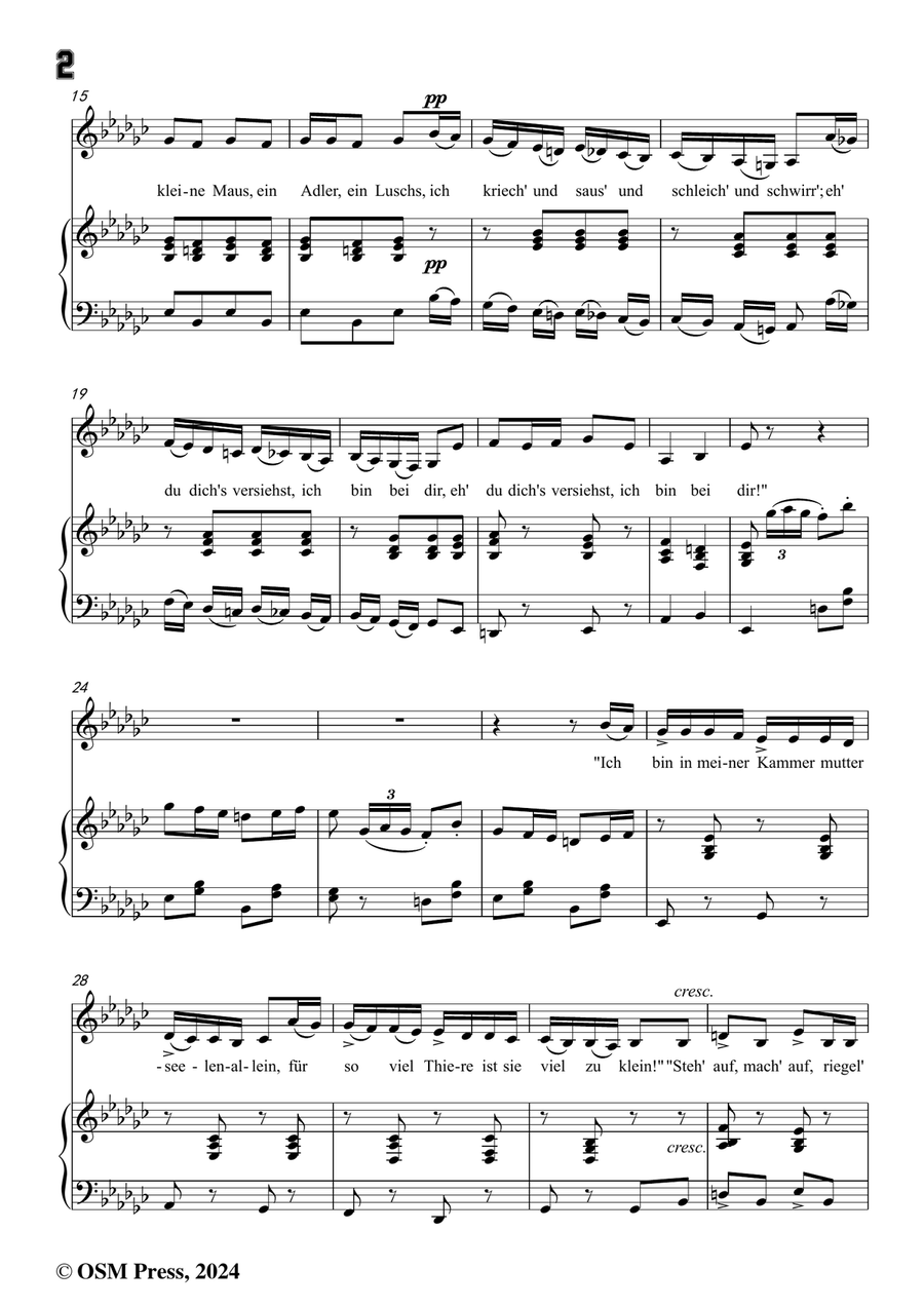 C. Loewe-Wer ist Bär?,in e flat minor Piano, Vocal scores gallery preview page 4