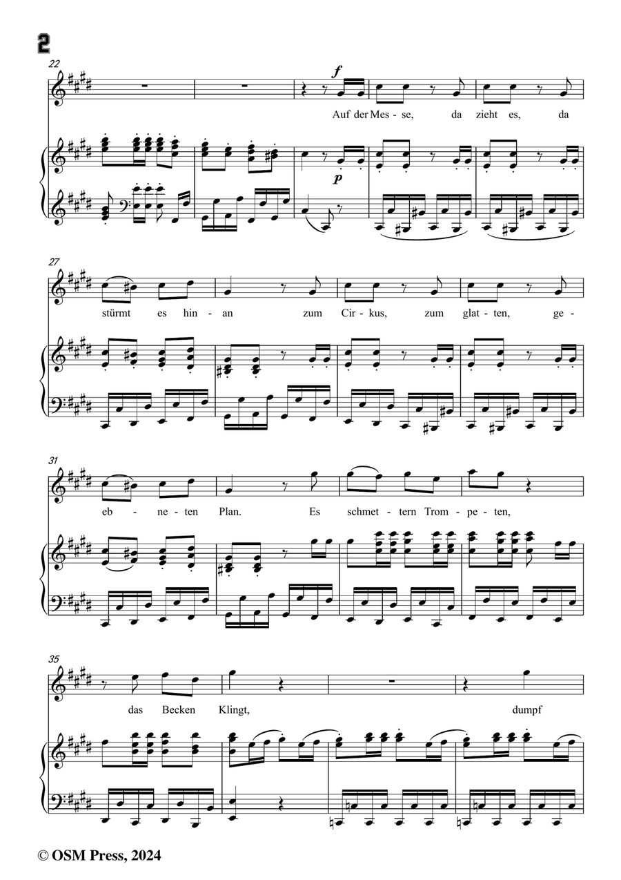 C. Loewe-Der Mohrenfürst auf der Messe,in c sharp minor Piano, Vocal scores gallery preview page 4