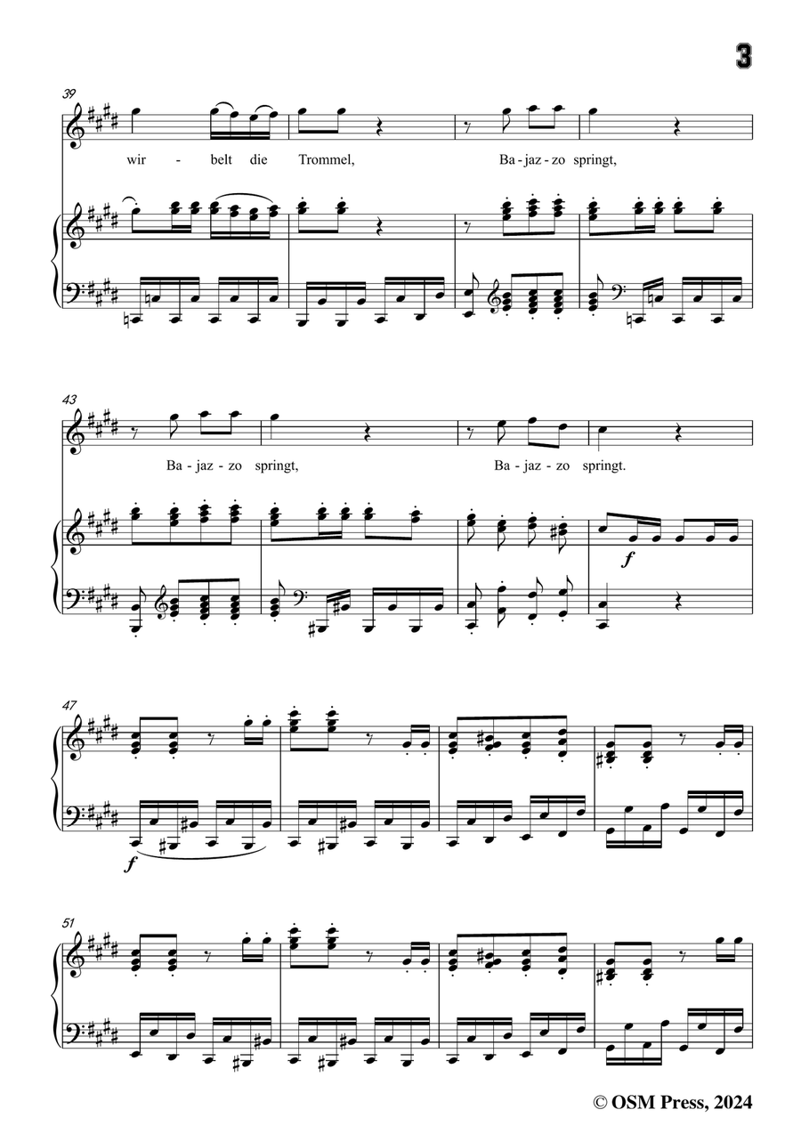 C. Loewe-Der Mohrenfürst auf der Messe,in c sharp minor Piano, Vocal scores gallery preview page 5